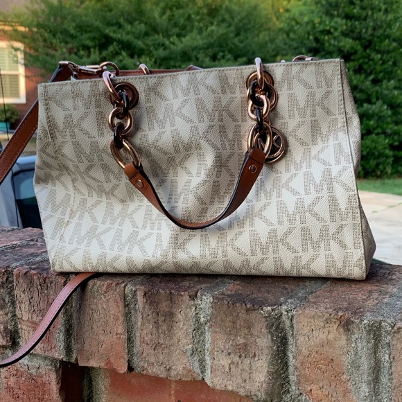 Michael Kors Handbags - MK - white & rose gold